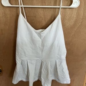 White flowy tank